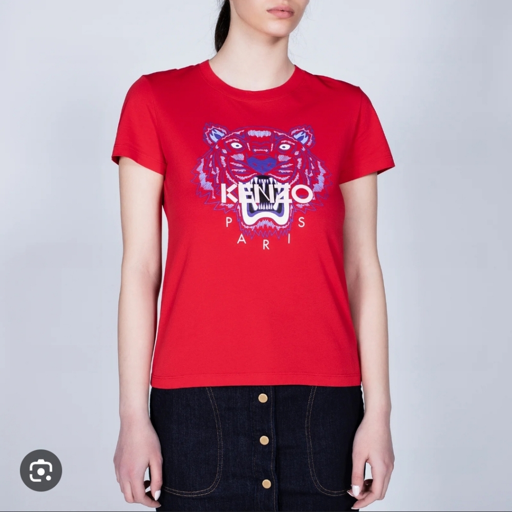 Kenzo Paris Pink Classic Tiger Short Sleeve T-Shirt fits Small